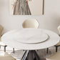 Modern Round Dining Table Stone Dining Table with Metal Pedestal Clearhalo 'Dining Tables & Seating' 'Dining Tables' 'dining_table' 'furn' 'furn_dining_table' 'Furniture' 'Kitchen & Dining Furniture' 6512761