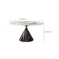 Modern Round Dining Table Stone Dining Table with Metal Pedestal Clearhalo 'Dining Tables & Seating' 'Dining Tables' 'dining_table' 'furn' 'furn_dining_table' 'Furniture' 'Kitchen & Dining Furniture' 6512765