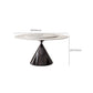 Modern Round Dining Table Stone Dining Table with Metal Pedestal Clearhalo 'Dining Tables & Seating' 'Dining Tables' 'dining_table' 'furn' 'furn_dining_table' 'Furniture' 'Kitchen & Dining Furniture' 6512767