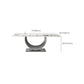 Contemporary Style Rectangle Table Sintered Stone Table with Metal Legs for Home Clearhalo 'Dining Tables & Seating' 'Dining Tables' 'dining_table' 'furn' 'furn_dining_table' 'Furniture' 'Kitchen & Dining Furniture' 6512792