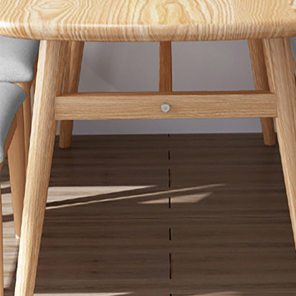Light Wood Finish Table Modern Rectangle Dining Table for Home Clearhalo 'Dining Tables & Seating' 'Dining Tables' 'dining_table' 'furn' 'furn_dining_table' 'Furniture' 'Kitchen & Dining Furniture' 6512804