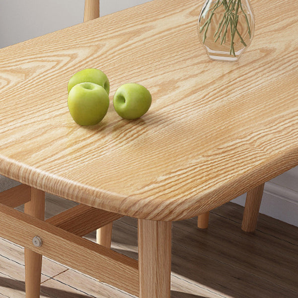 Light Wood Finish Table Modern Rectangle Dining Table for Home Clearhalo 'Dining Tables & Seating' 'Dining Tables' 'dining_table' 'furn' 'furn_dining_table' 'Furniture' 'Kitchen & Dining Furniture' 6512806