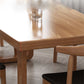 Contemporary Double Pedestal Dining Table Pine Solid Wood Rectangle Dining Table