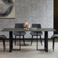 Industrial Rectangle Table Sintered Stone Table with Metal Legs for Home 59.1"L x 31.5"W x 29.5"H Without Chairs Clearhalo 'Dining Tables & Seating' 'Dining Tables' 'dining_table' 'furn' 'furn_dining_table' 'Furniture' 'Kitchen & Dining Furniture' 6512870