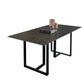 Industrial Rectangle Table Sintered Stone Table with Metal Legs for Home Clearhalo 'Dining Tables & Seating' 'Dining Tables' 'dining_table' 'furn' 'furn_dining_table' 'Furniture' 'Kitchen & Dining Furniture' 6512872