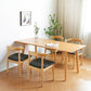 Pine Solid Wood Dining Table Modern Rectangle Dining Table in Natural