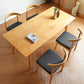 Pine Solid Wood Dining Table Modern Rectangle Dining Table in Natural