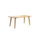Pine Solid Wood Dining Table Modern Rectangle Dining Table in Natural