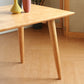 Pine Solid Wood Dining Table Modern Rectangle Dining Table in Natural