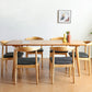Pine Solid Wood Dining Table Modern Rectangle Dining Table in Natural