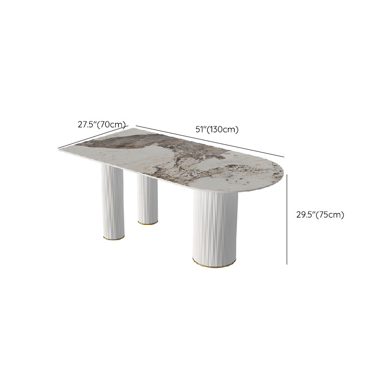 Free Form Stone Dining Table Modern Dining Table for Dining Room Clearhalo 'Dining Tables & Seating' 'Dining Tables' 'dining_table' 'furn' 'furn_dining_table' 'Furniture' 'Kitchen & Dining Furniture' 6512997