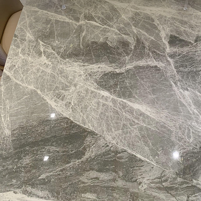 Gray Stone Top Table with Ash Wood Frame Modern Dining Table for Home Clearhalo 'Dining Tables & Seating' 'Dining Tables' 'dining_table' 'furn' 'furn_dining_table' 'Furniture' 'Kitchen & Dining Furniture' 6513007