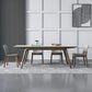 Modern Style Rectangle Table Sintered Stone Table with Wooden Legs for Home Use 63"L x 31.5"W x 29.5"H Without Chairs Clearhalo 'Dining Tables & Seating' 'Dining Tables' 'dining_table' 'furn' 'furn_dining_table' 'Furniture' 'Kitchen & Dining Furniture' 6513071