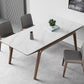 Modern Style Rectangle Table Sintered Stone Table with Wooden Legs for Home Use Clearhalo 'Dining Tables & Seating' 'Dining Tables' 'dining_table' 'furn' 'furn_dining_table' 'Furniture' 'Kitchen & Dining Furniture' 6513084