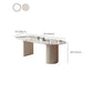Glam Oval Dining Table Sintered Stone Table with Metal Legs for Home Clearhalo 'Dining Tables & Seating' 'Dining Tables' 'dining_table' 'furn' 'furn_dining_table' 'Furniture' 'Kitchen & Dining Furniture' 6513150