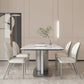 Modern Rectangle Dining Table Sintered Stone Table with Metal Legs for Home 78.7"L x 39.4"W x 29.5"H Without Chairs Clearhalo 'Dining Tables & Seating' 'Dining Tables' 'dining_table' 'furn' 'furn_dining_table' 'Furniture' 'Kitchen & Dining Furniture' 6513157