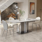 Modern Rectangle Dining Table Sintered Stone Table with Metal Legs for Home Clearhalo 'Dining Tables & Seating' 'Dining Tables' 'dining_table' 'furn' 'furn_dining_table' 'Furniture' 'Kitchen & Dining Furniture' 6513163