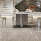 Modern Rectangle Dining Table Sintered Stone Table with Metal Legs for Home Clearhalo 'Dining Tables & Seating' 'Dining Tables' 'dining_table' 'furn' 'furn_dining_table' 'Furniture' 'Kitchen & Dining Furniture' 6513165