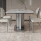 Modern Rectangle Dining Table Sintered Stone Table with Metal Legs for Home Clearhalo 'Dining Tables & Seating' 'Dining Tables' 'dining_table' 'furn' 'furn_dining_table' 'Furniture' 'Kitchen & Dining Furniture' 6513166