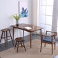 Modern Dining Rectangle Table Wooden Table with Wood Legs for Home Walnut 59.1"L x 31.5"W x 29.5"H Without Chairs Clearhalo 'Dining Tables & Seating' 'Dining Tables' 'dining_table' 'furn' 'furn_dining_table' 'Furniture' 'Kitchen & Dining Furniture' 6513200
