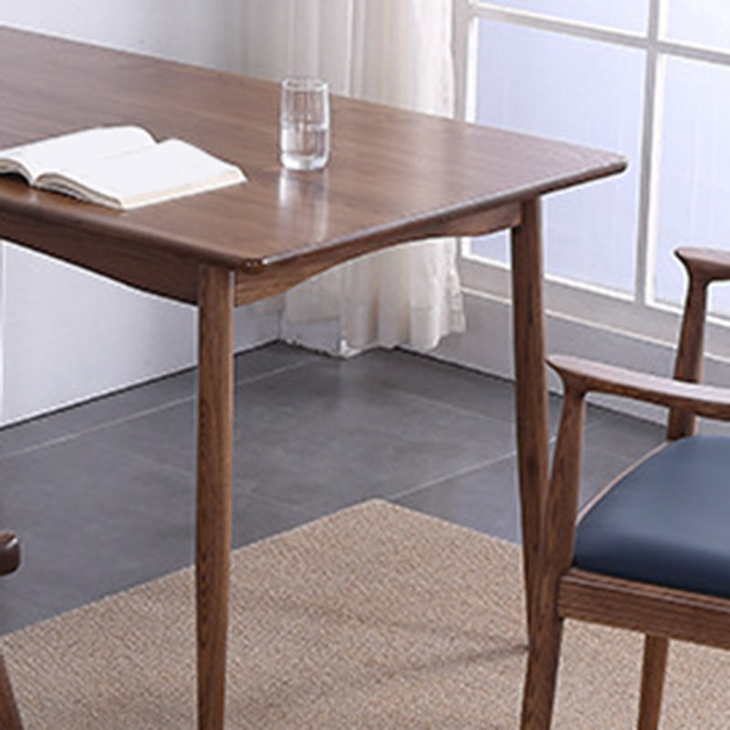 Modern Dining Rectangle Table Wooden Table with Wood Legs for Home Clearhalo 'Dining Tables & Seating' 'Dining Tables' 'dining_table' 'furn' 'furn_dining_table' 'Furniture' 'Kitchen & Dining Furniture' 6513203
