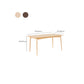 Modern Dining Rectangle Table Wooden Table with Wood Legs for Home Clearhalo 'Dining Tables & Seating' 'Dining Tables' 'dining_table' 'furn' 'furn_dining_table' 'Furniture' 'Kitchen & Dining Furniture' 6513208
