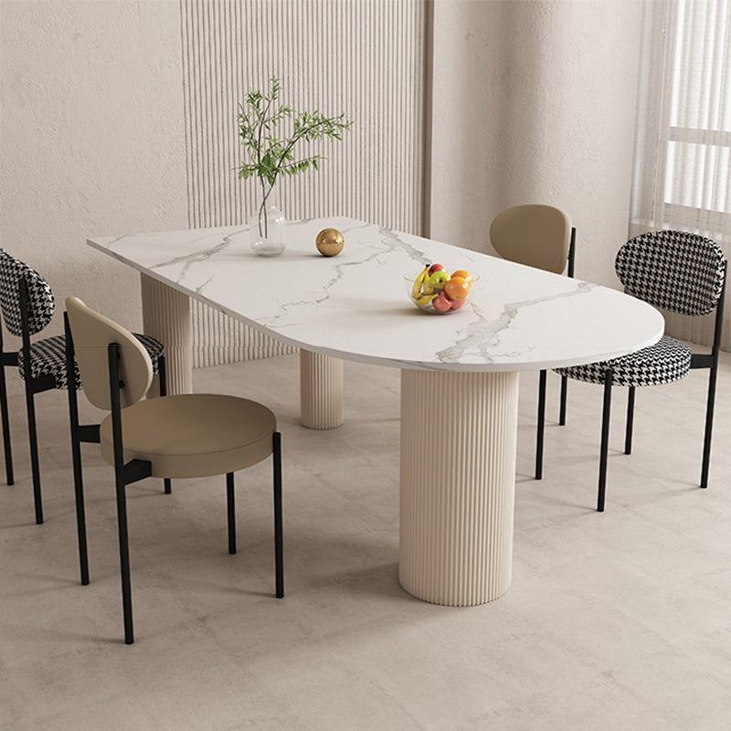 Eigentijdse stijl dineren gesinterde stenen tafel metalen tafel voor keuken