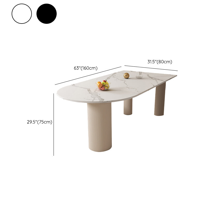 Eigentijdse stijl dineren gesinterde stenen tafel metalen tafel voor keuken