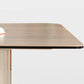 Table à manger rectangulaire moderne, Table en bois avec pieds en plastique pour la maison