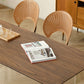 Table à manger rectangulaire moderne, Table en bois avec pieds en plastique pour la maison