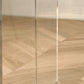 Table à manger rectangulaire moderne, Table en bois avec pieds en plastique pour la maison