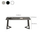 Modern Matte Finish Dining Table for Home Stone Top Dinette Table with Metal Sled Clearhalo 'Dining Tables & Seating' 'Dining Tables' 'dining_table' 'furn' 'furn_dining_table' 'Furniture' 'Kitchen & Dining Furniture' 6513277