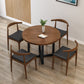 Round Solid Wood Top Dining Table Modern Sled Base Dining Table 31.5"L x 31.5"W x 29.5"H Without Chairs Clearhalo 'Dining Tables & Seating' 'Dining Tables' 'dining_table' 'furn' 'furn_dining_table' 'Furniture' 'Kitchen & Dining Furniture' 6513428