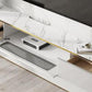Console de meuble TV mural Console multimédia TV en bois avec 2 tiroirs