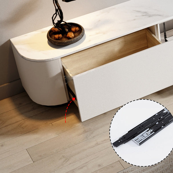 Meuble TV en bois Console TV contemporaine avec 4 tiroirs