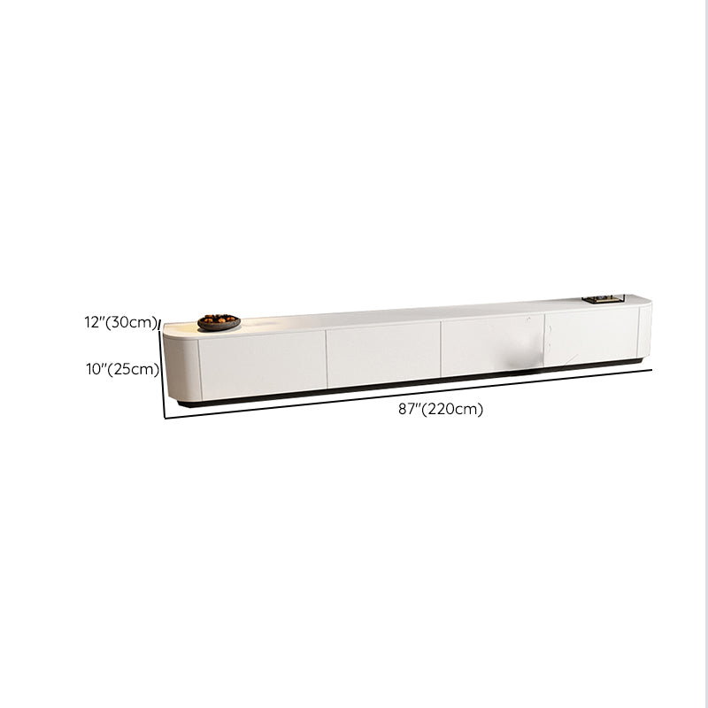 Meuble TV en bois Console TV contemporaine avec 4 tiroirs