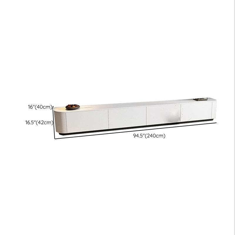 Meuble TV en bois Console TV contemporaine avec 4 tiroirs