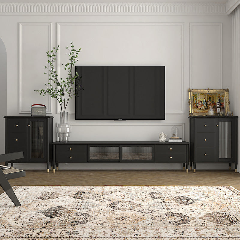 Solid Wood TV Media Console Modern TV Media Stand for Living Room Clearhalo 'furn' 'furn_tv_stands_entertainment_centers' 'Furniture' 'Living Room Furniture' 'TV Stands & Entertainment Centers' 'TV Stands & Media Storage Furniture' 'tv_stands_entertainment_centers' 6513648