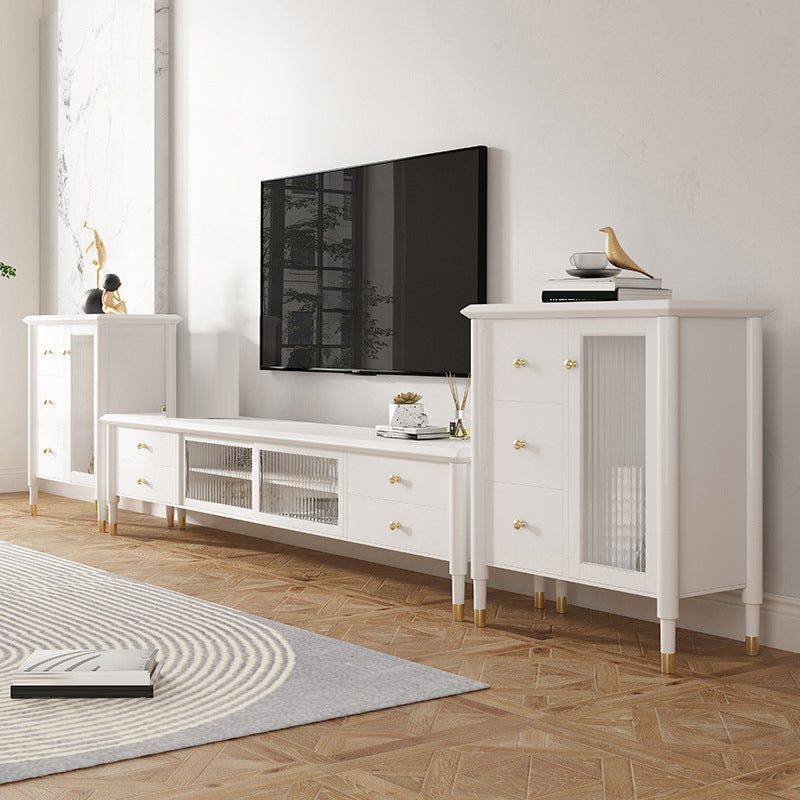 Solid Wood TV Media Console Modern TV Media Stand for Living Room Clearhalo 'furn' 'furn_tv_stands_entertainment_centers' 'Furniture' 'Living Room Furniture' 'TV Stands & Entertainment Centers' 'TV Stands & Media Storage Furniture' 'tv_stands_entertainment_centers' 6513650