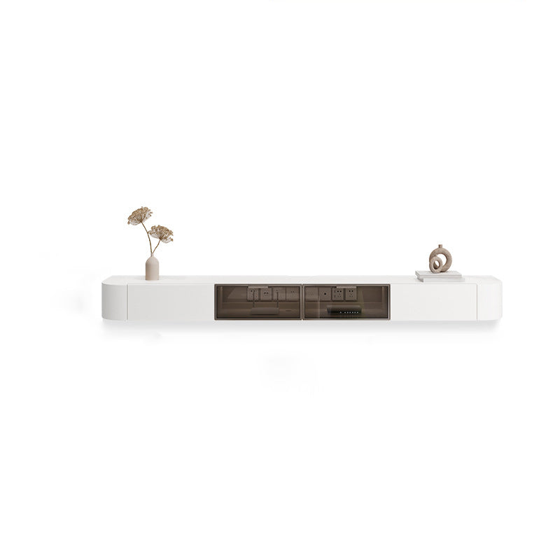 Consola multimedia contemporánea Soporte para TV Consola para TV de madera con cajones