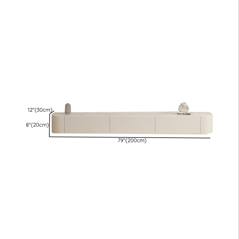Consola multimedia contemporánea Soporte para TV Consola para TV de madera con cajones
