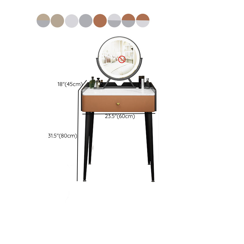 17.72 "brede kleedtafel eigentijdse stenen topkapida met lade