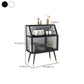 Contemporary Metal China Cabinet Glass Doors Display Cabinet for Dining Room