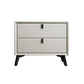 Solid Wood Bedside Cabinet Modern Bed Nightstand with Drawers
