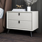 Solid Wood Bedside Cabinet Modern Bed Nightstand with Drawers