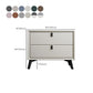 Solid Wood Bedside Cabinet Modern Bed Nightstand with Drawers