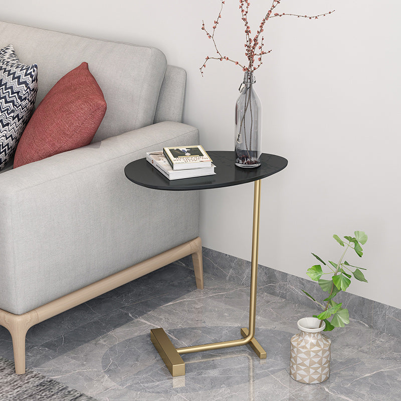 Contemporary Solid Wood Nightstand Legs Included Night Table ,23.6" Tall Black Gold 1 Piece Clearhalo 'Bedroom Furniture' 'furn' 'furn_night_stand' 'Furniture' 'night_stand' 'Nightstands' 6513947