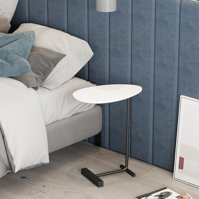 Contemporary Solid Wood Nightstand Legs Included Night Table ,23.6" Tall White Black 1 Piece Clearhalo 'Bedroom Furniture' 'furn' 'furn_night_stand' 'Furniture' 'night_stand' 'Nightstands' 6513950