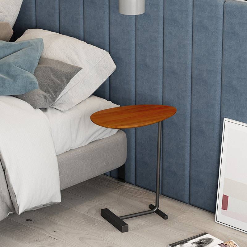 Contemporary Solid Wood Nightstand Legs Included Night Table ,23.6" Tall Natural Black 1 Piece Clearhalo 'Bedroom Furniture' 'furn' 'furn_night_stand' 'Furniture' 'night_stand' 'Nightstands' 6513959