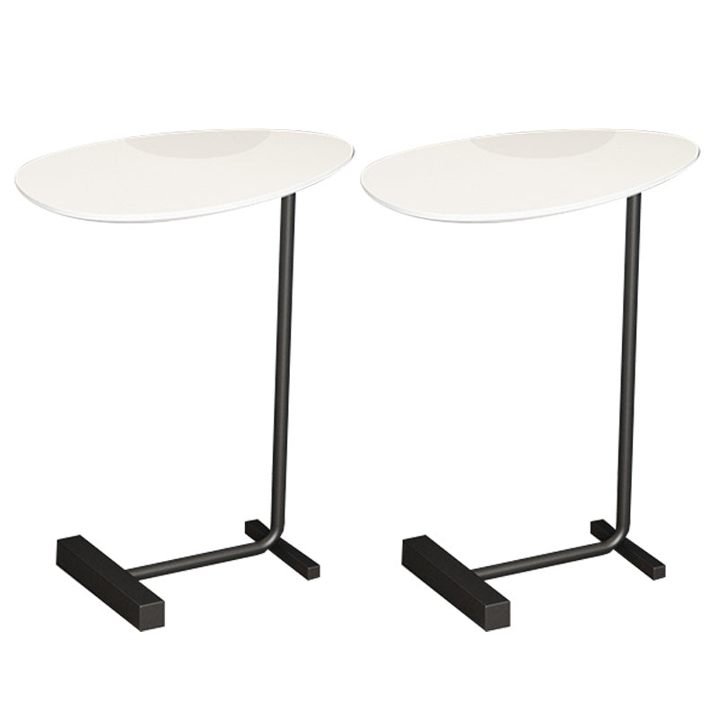 Contemporary Solid Wood Nightstand Legs Included Night Table ,23.6" Tall White Black 2 Piece Set Clearhalo 'Bedroom Furniture' 'furn' 'furn_night_stand' 'Furniture' 'night_stand' 'Nightstands' 6513975